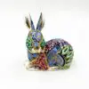 3" Porcelain Rabbit Sitting Figurine