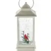 10.5" Cardinal Family water lantern (snow globe)