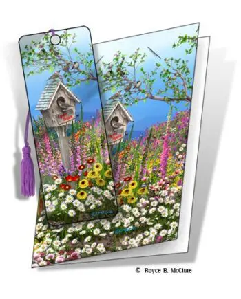 Birdhouse 3D Gift Card & bookmark