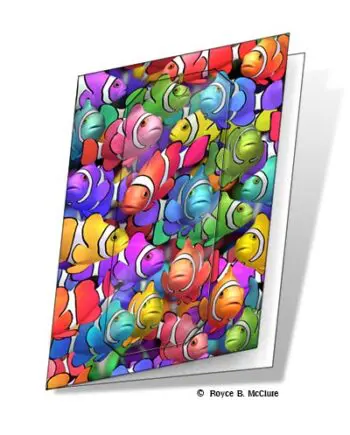 Clown School (clownfish) 3D Gift Card