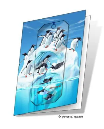 Iceberg (Penguins) 3D Gift Cards