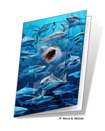 Wish You Were Here (Sharks) 3D Gift Card