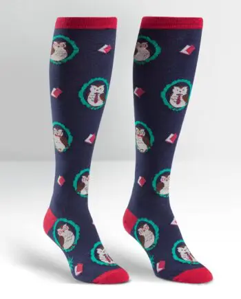 Wise owl Women's novelty knee high socks