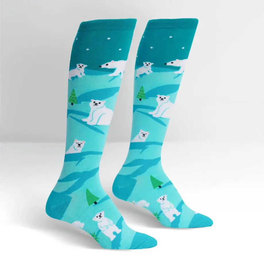 Polar Bear Stare Women's knee high socks