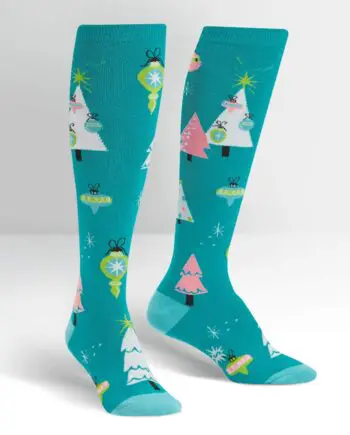 Holly Jolly Christmas women's novelty knee high socks