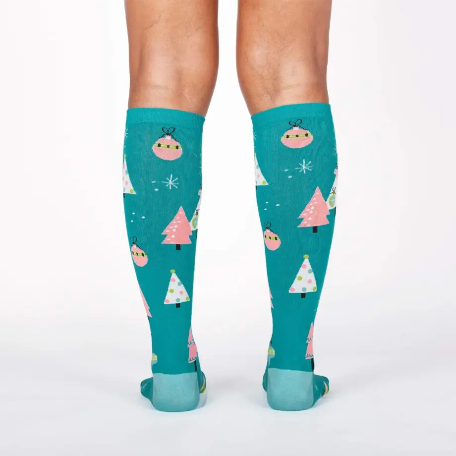 Holly Jolly Christmas women's novelty knee high socks