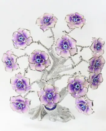 "Purple Chrysanthemums" Lucky Tree Flower Design