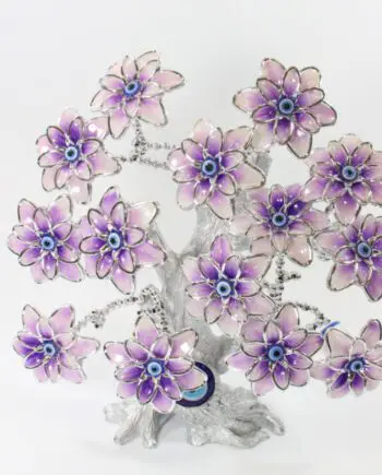 "Purple Peony" Lucky Tree Flower Design