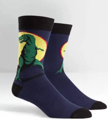 T-Rex Men's novelty crew socks