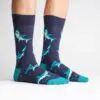 Shark Attack Design men's novelty crew socks