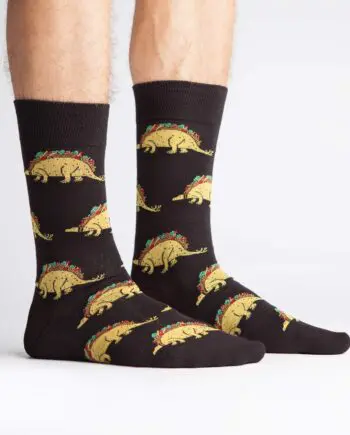 Tacosaurus Men's novelty crew socks