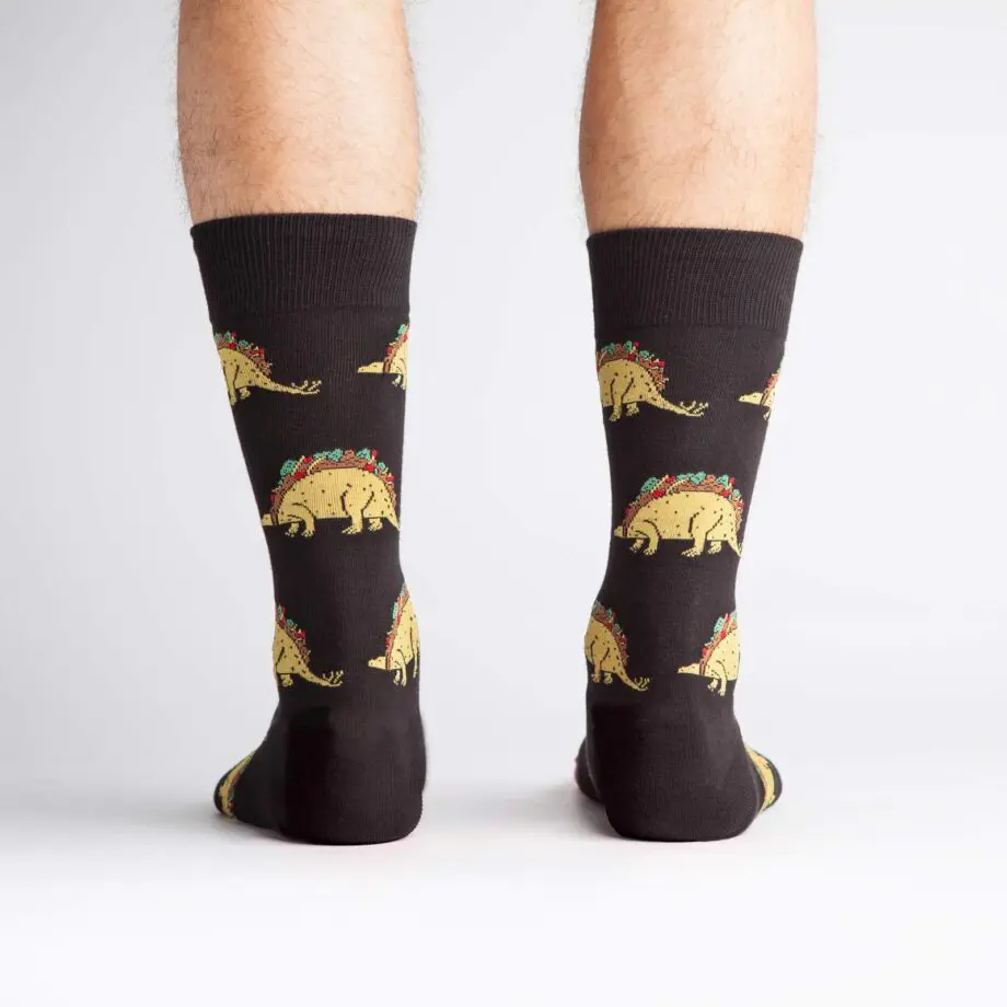 Tacosaurus Men's novelty crew socks