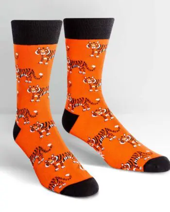 Tyger Tyger design men's novelty crew socks