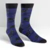 Raven design men's novelty crew socks