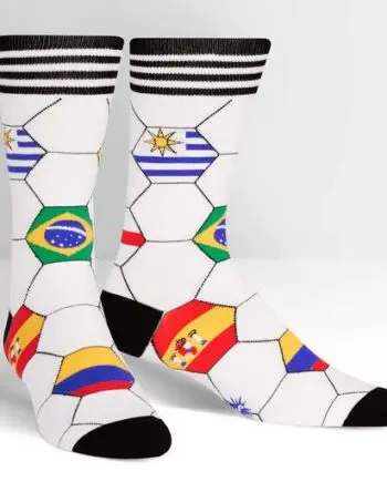 Kick It (soccer) men's crew socks