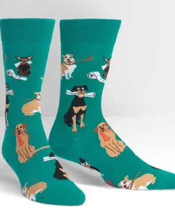 Chew on This design men's novelty crew socks