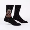 Reading is a hoot owl design men's novelty crew socks