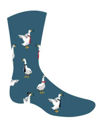 Spruced Up Goose Men's novelty crew socks