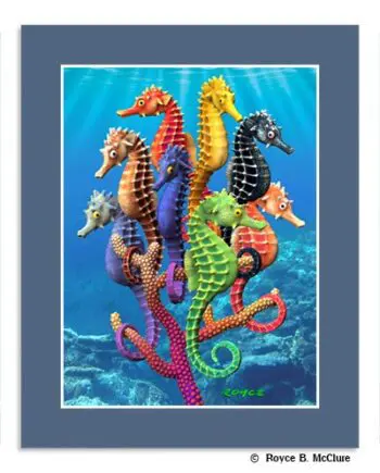 Seahorse mini-poster