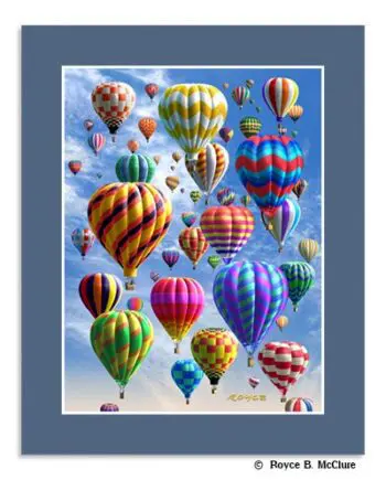 Balloons 3D Mini-poster