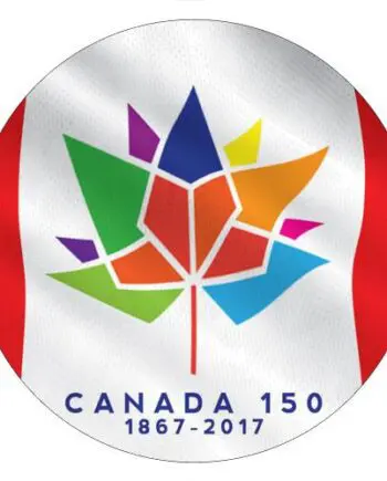 Canada 150 Sticker New logo