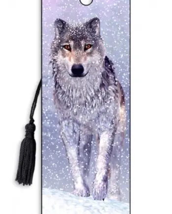 Snow Wolf bookmark