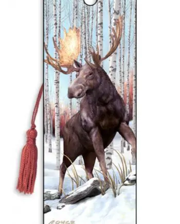 Wolf Moose Flip bookmark