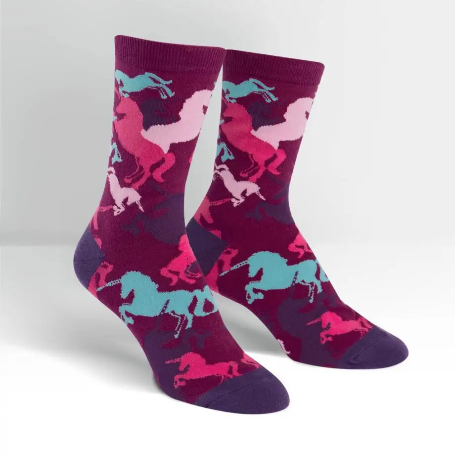 "Mythical Unicorn" Women's Novelty Crew Socks by Sock It To Me