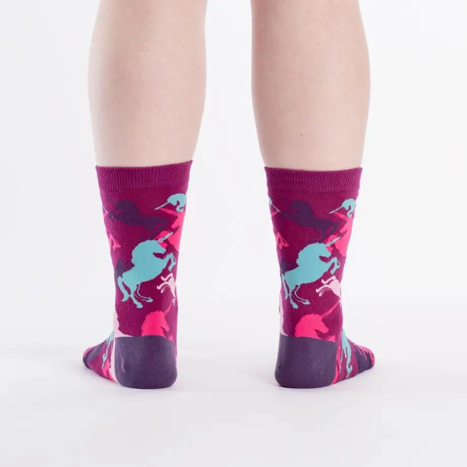 "Mythical Unicorn" Women's Novelty Crew Socks by Sock It To Me - Image 4