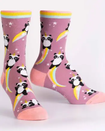 Pandacorn women's novelty crew socks