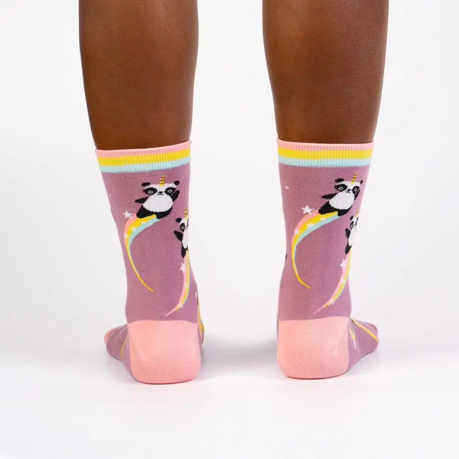 "Pandacorn" Women's Novelty Crew Socks by Sock It To Me - Image 4