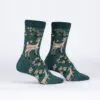 Spring awakening design women's novelty crew socks