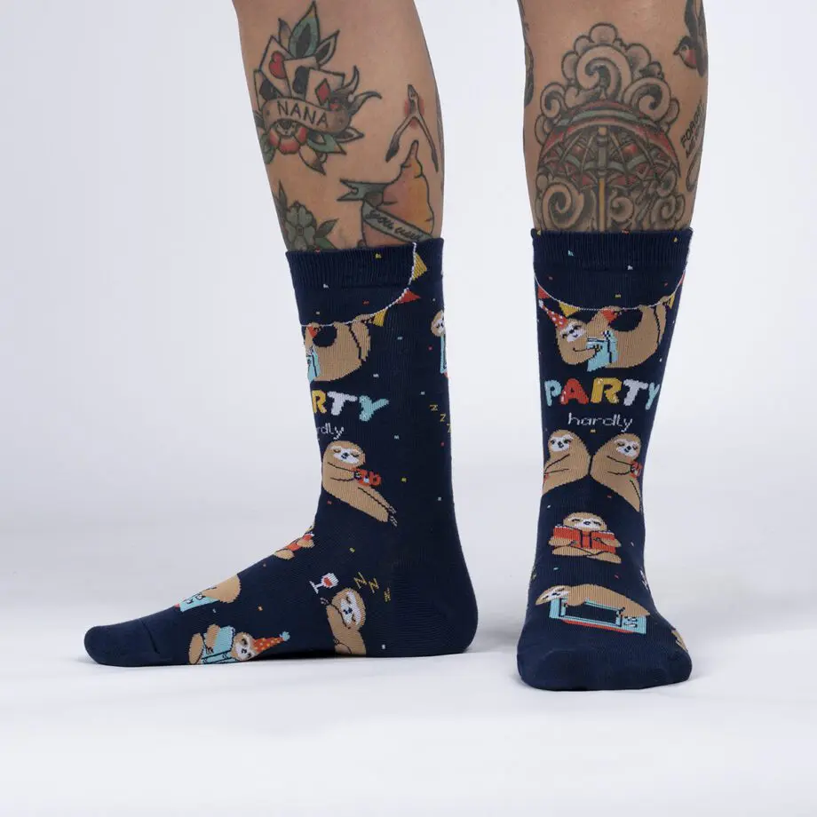 Party Hardly design wmone's novelty crew socks