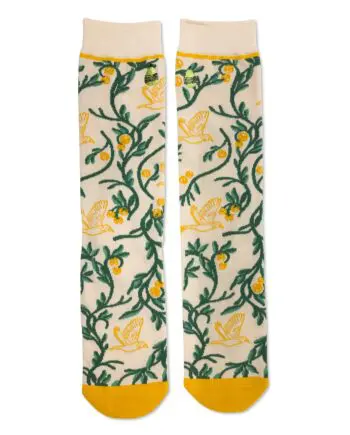 "Tell the Birds" Unisex Novelty Crew Socks by Woven Pear