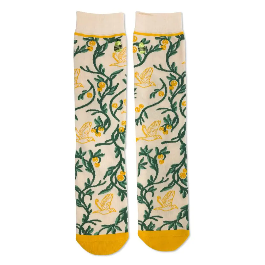 "Tell the Birds" Unisex Novelty Crew Socks by Woven Pear