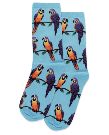 "Macaws" Women's Novelty Crew Socks by HOTSOX