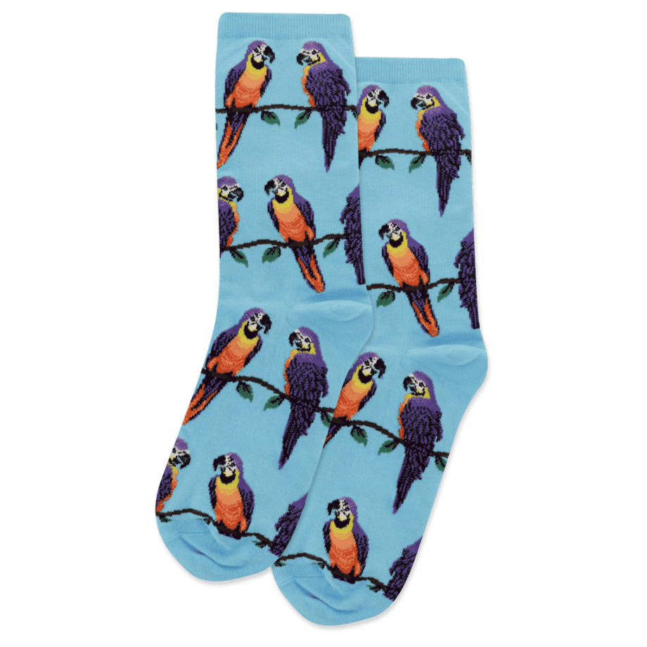 "Macaws" Women's Novelty Crew Socks by HOTSOX