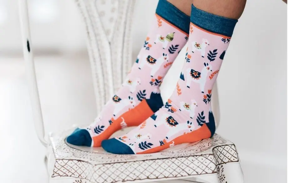 "Mama Llama" Unisex Novelty Crew Socks by Woven Pear