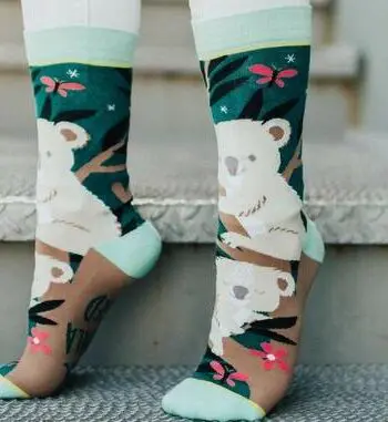 "Over Koala-fied" Unisex Novelty Crew Socks by Woven Pear