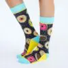 "Mmm Donuts" Unisex Novelty Crew Socks by Woven Pear