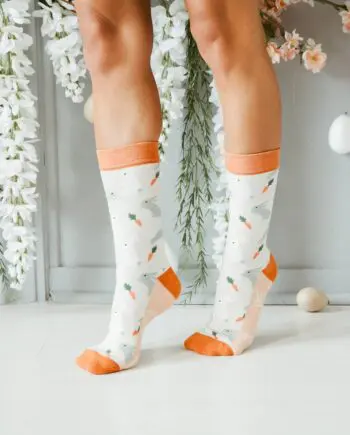 "Bunnies" Unisex Novelty Crew Socks by Woven Pear