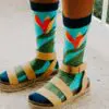 "Bird of Paradise" Unisex Novelty Crew Socks by Woven Pear