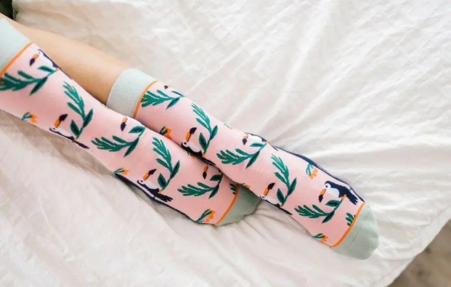 "Toucan Tango" Unisex Novelty Crew Socks by Woven Pear