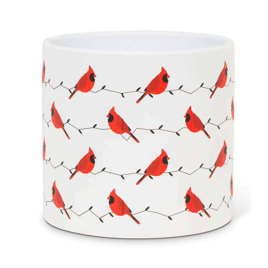 Allover Cardinal Planter