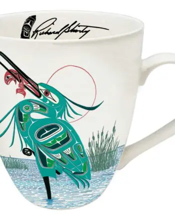 "Green Heron" 18 oz. Signature Mug by Artist Richard Shorty