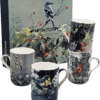 Bateman Birds Set of 4 mugs