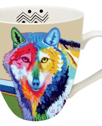 "Big Wolf" 18 oz. Signature Mug by Artist John Balloue