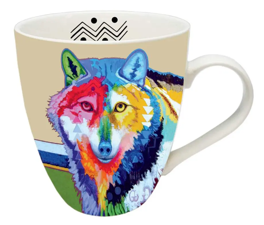 "Big Wolf" 18 oz. Signature Mug by Artist John Balloue