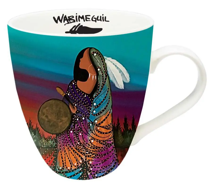 "Aurora Drummer" 18 oz. Signature Mug by Artist Betty Albert