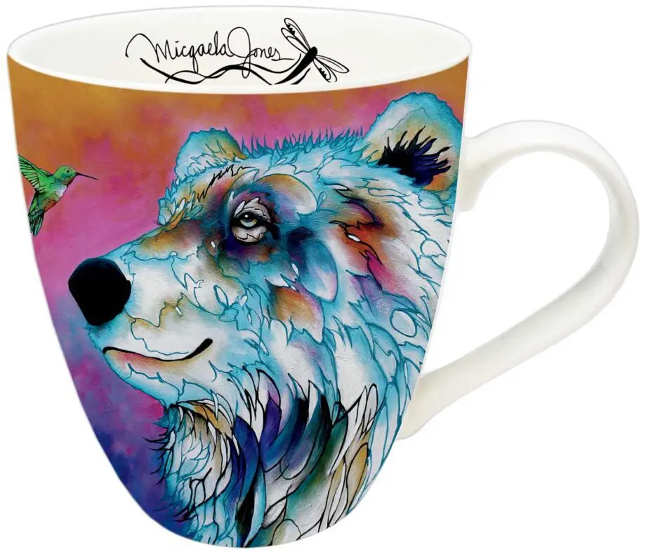 "Sunrise Tales" (Bear) 18 oz. Signature Mug by Artist Micqaela Jones